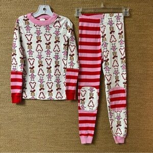 Hanna Andersson Pajama Set Girl 6-7 Grinch Dr Seuss Cindy Lou Who Organic Cotton